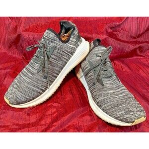 Mens Puma Ignite Variegated Gray Knit SlipOn Sneakers sz 10